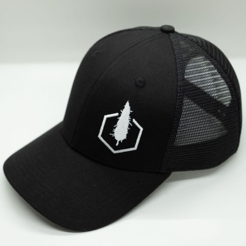 Black Baseball Cap - Side
